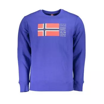 Синий хлопковый свитер Geographical Norway
