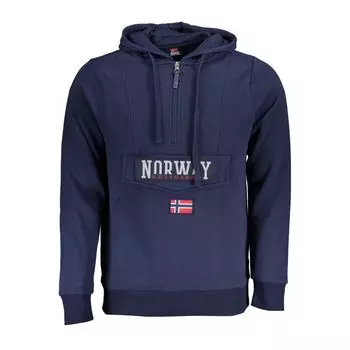 Синий хлопковый свитер Geographical Norway