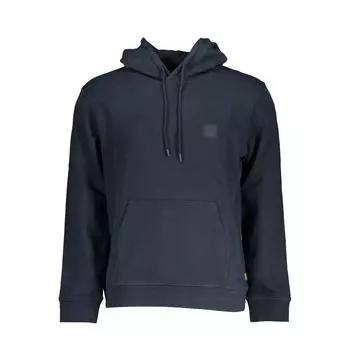 Синий хлопковый свитер Hugo Boss