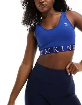 Синий спортивный бюстгальтер Gym King Impact
