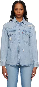 Синяя джинсовая рубашка Dylan Levi's