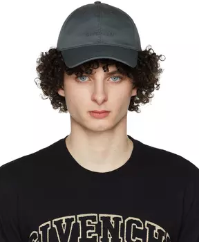 Синяя кепка с логотипом Givenchy