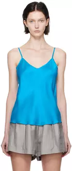 Синяя кофточка косого кроя Silk Laundry