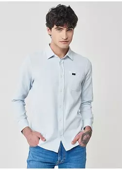 Синяя мужская рубашка Regular Fit Lee