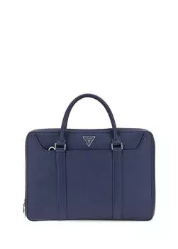 Синяя мужская сумка для ноутбука 4X27x38 см CRTSA SFNO SMRT CMPC Guess, синий