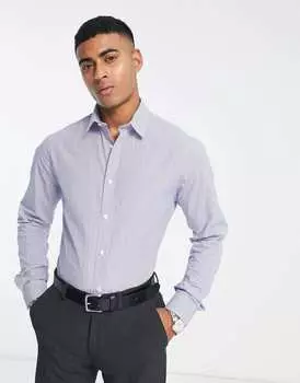 Синяя полосатая рубашка добби Ben Sherman