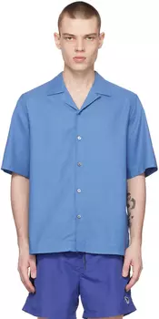 Синяя рубашка на пуговицах Paul Smith