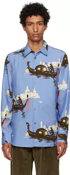 Синяя рубашка Paul Smith Gondola