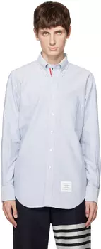 Синяя рубашка с карманом Thom Browne
