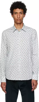 Синяя рубашка узкого кроя Paul Smith