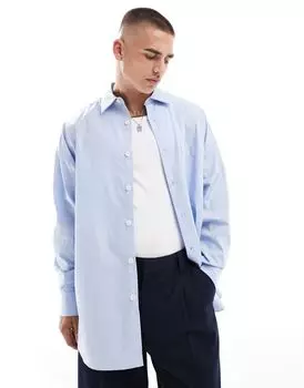Синяя рубашка в стиле оверсайз ASOS DESIGN