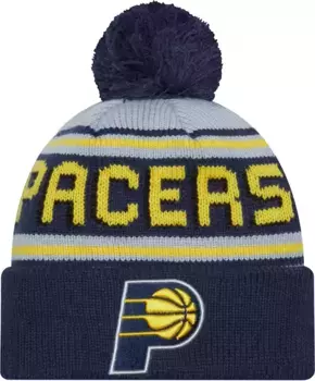 Синяя вязаная шапка New Era для взрослых Indiana Pacers