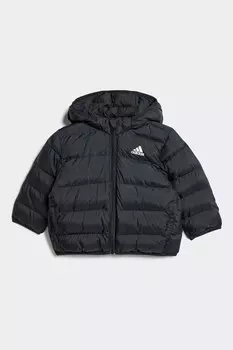 Синтетический пуховик Adidas, черный