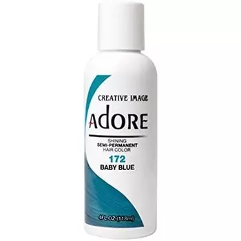 Сияющая полуперманентная краска для волос 172 нежно-голубой Adore