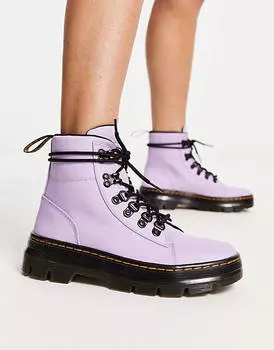 Сиреневые нейлоновые ботинки Dr Martens Combs