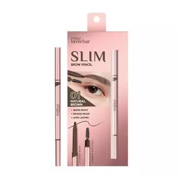Sis2Sis Карандаш для бровей Browbar Slim 0,06г. 01 Natural Brown, Natural Brown