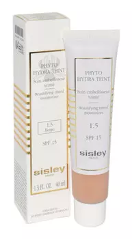 Sisley, Phyto Hydra Teint Beautifying Tinted Moisturizer Spf15, Тональный крем для лица, 1,5 бежевого цвета, 40 мл