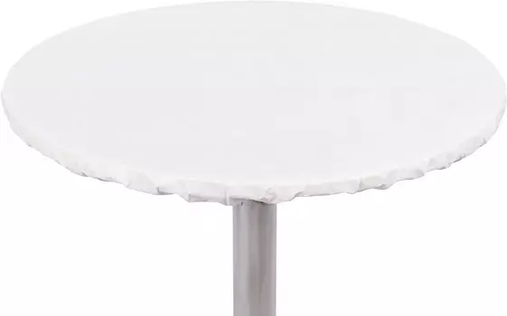 Скатерть круглая на подкладке Yourtablecloth, белый