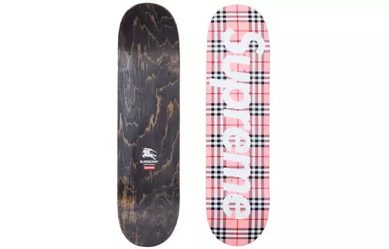 Скейтборд Supreme, коричневый / розовый