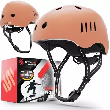 Скейтерский шлем Skatewiz, цвет korallenrot