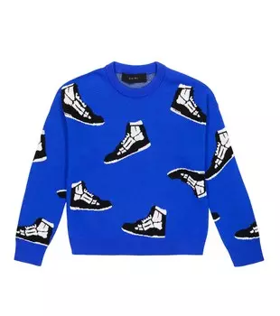 Скел Топ свитер Amiri, синий