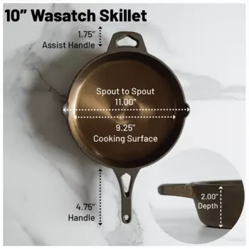Сковорода чугунная круглая Wasatch Backcountry Iron