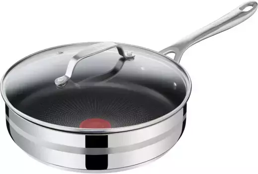 Сковорода для тушения Tefal "Tefal E31033 Jamie Oliver Cook Smart", подходит для индукционной плиты 25 см + высота 7 см, цвет edelstahlfarben