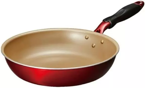 Сковорода Evercook, 11 дюймов (28 см), совместима со всеми источниками тепла (совместима с IH), Evercook, без ПФОК, винно-красный, Doshisha, Winered