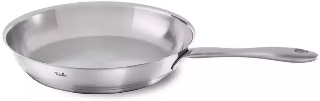 Сковорода Fissler "Catania", нержавеющая сталь 18/10, (1 шт.), подходит для индукционной плиты, без покрытия 28 см, цвет silberfarben