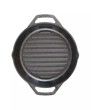 Сковорода-гриль с двойной ручкой Lodge Cast Iron, черный