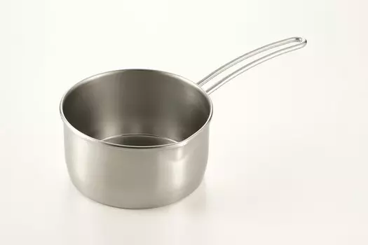 Сковорода Хирошо, серебро, ок. 11,0 х 6,0 х 3,5 дюйма (28 х 15,2 х 8,8 см) Hirosho, Silver