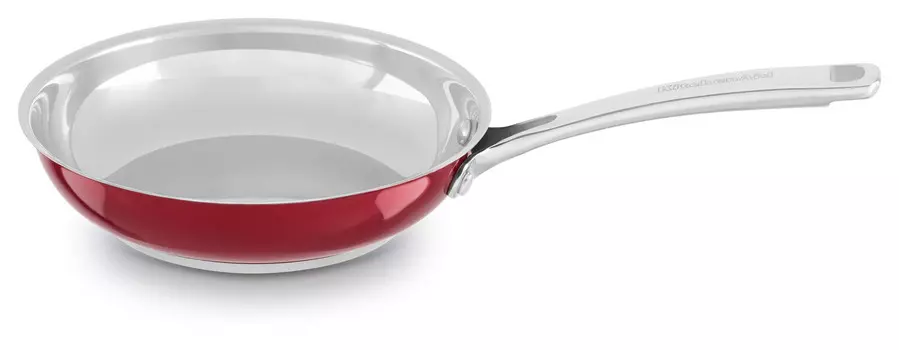Сковорода KitchenAid, красный / серебряный