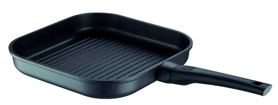Сковорода Rohe Novara Grillpan 215072-28, чугун/литой алюминий, подходит для индукционных плит, антипригарное покрытие