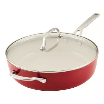 Сковорода с антипригарным покрытием и крышкой KitchenAid