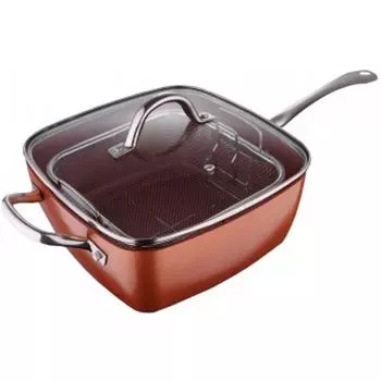 Сковорода с корзиной San Ignacio Copper Кованый алюминий (24 х 24 х 9,5 см) San Ignacio