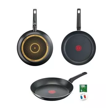 Сковорода TEFAL B57006 SIMPLE COOK °28см с титановым антипригарным покрытием, черный