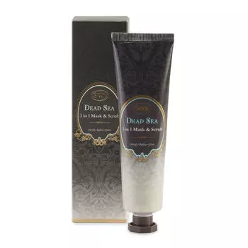 Скраб для лица Dead sea 3 in 1 facial scrub mask Sabon, 50 мл