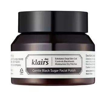 Скраб для лица Gentle black sugar facial polish Klairs, 110г