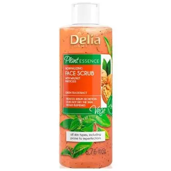 Скраб для лица Plant Essence Exfoliante facial normalizador Delia, 200 ml