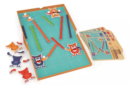 Скретч, магнитный пазл — 20 карточек с заданиями существ. Scratch