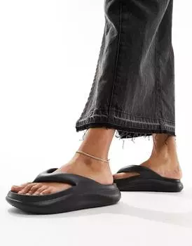 Сланцы Asos Design Fudge With A Thick Sole, черный