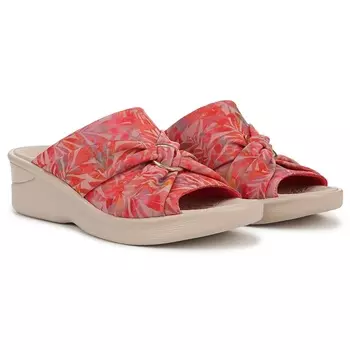 Сланцы на танкетке Serenade Bzees For Lifestride, coral multi island palm fabric