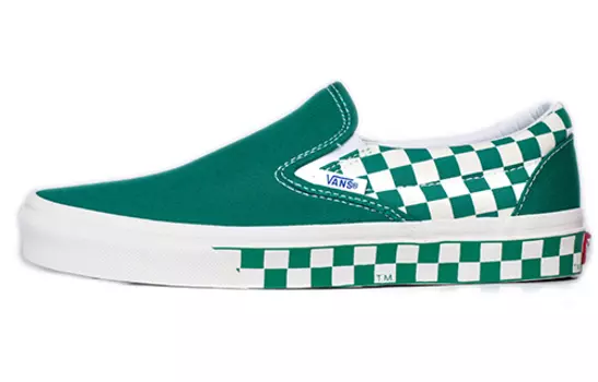 Слипоны Vans Slip-On Classic 'Sidewall Check - Ultramarine Green'