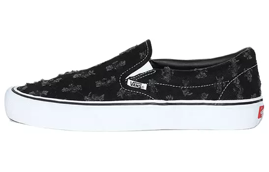 Слипоны Vans Slip-On Supreme Hole Punch Denim Black