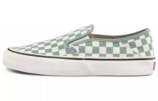 Слипоны Vans Slip-on Low Tops Casual Skateboarding Shoes Unisex Green White