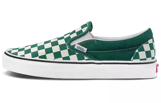 Слипоны Slip-On Classic Vans 'Checkerboard - Green'