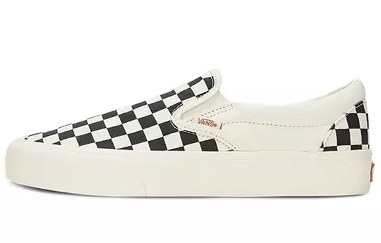 Слипоны Slip-On Vans VR3 'Black Marshmallow Checkerboard'