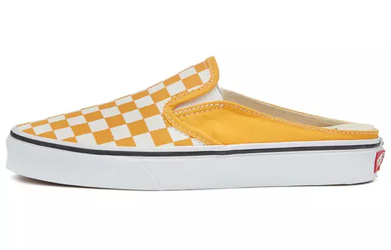 Слипоны Vans Checkerboard Mule Slip-On Skate Sneakers 'Yellow White'