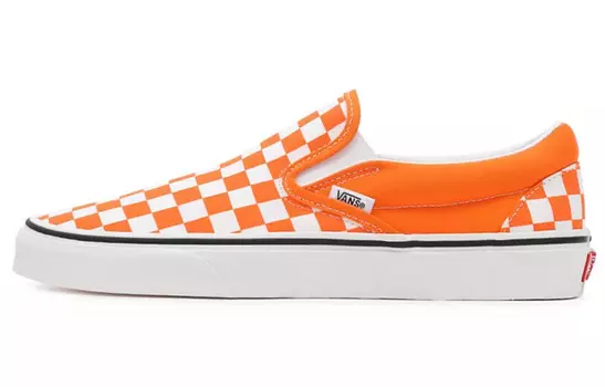 Слипоны Slip-On Classic Vans 'Orange Tiger Checkerboard'