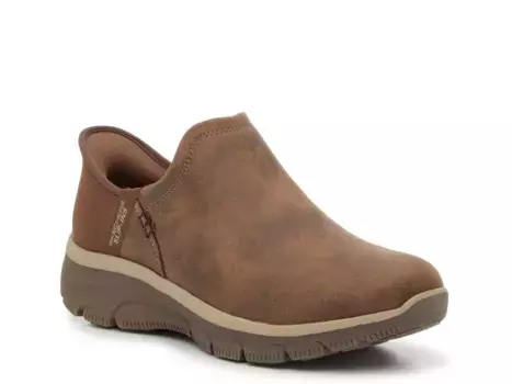 Слипоны Hands Free Slip-Ins: Easy Going Modern Hour Slip-On Bootie Skechers, коричневый